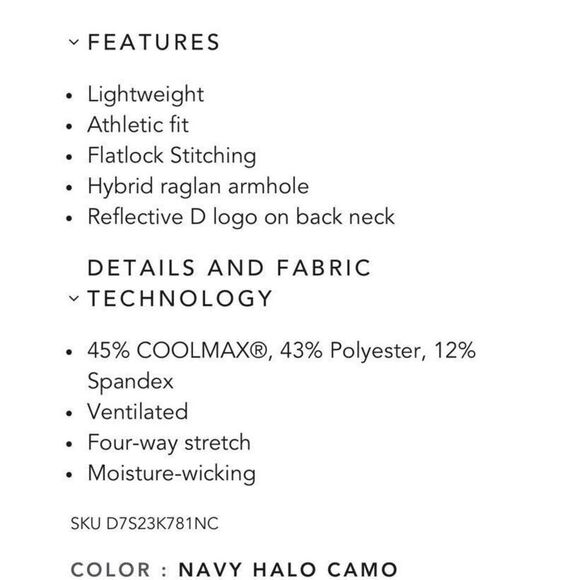 Dunning Golf Shirt Blue Camo QUEST Ventilated Mens Size XXL GOLF Fast Ship - Picture 11 of 15